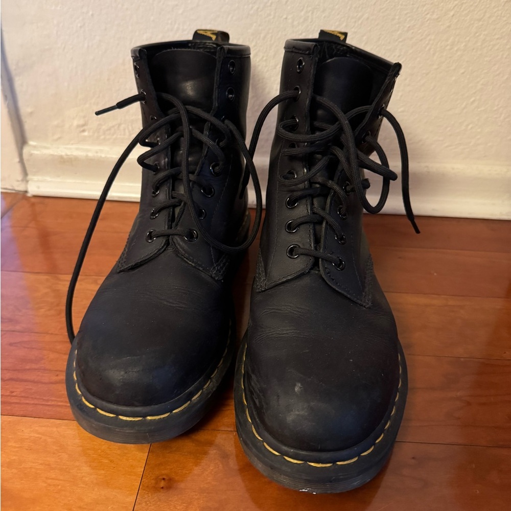 Dr. Marten 1460 Matte Black Lace Up Boot